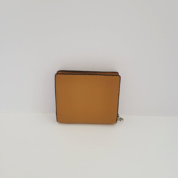 Coach C2862 Pebbled Leather Snap Wallet Clutch Light Saddle - Picture 3 of 7